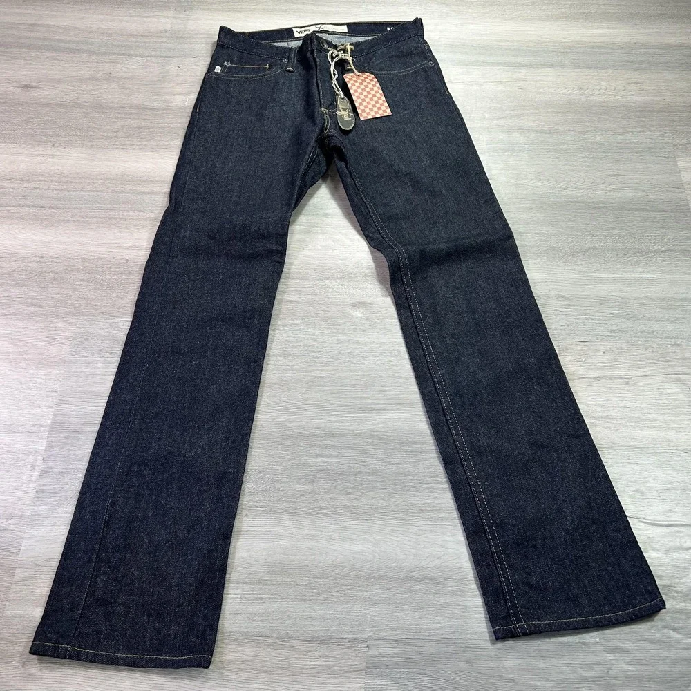NEW Vans Jeans‎ Mens 28x30 Dark Wash Blue V56 Standard Straight Stretch Denim